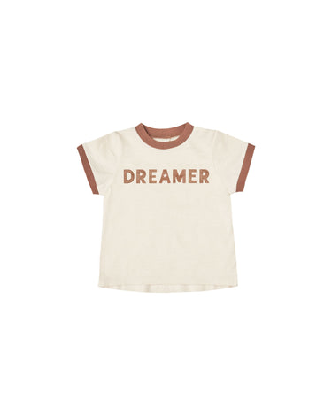 Rylee + Cru Dreamer Ringer Tee, Natural Amber